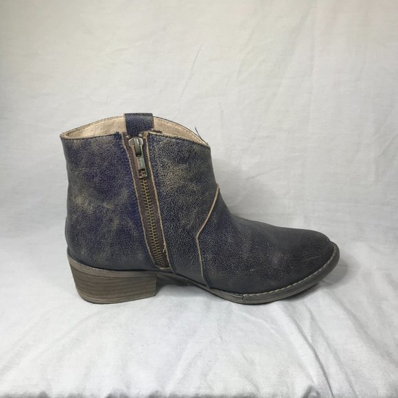 Circle G By Corral Ladies Ankle Boots Navy Star Inlay Studs Ankle Size 7 - Picture 3 of 8